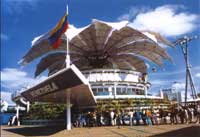 Pavillon nach der Eröffnung
